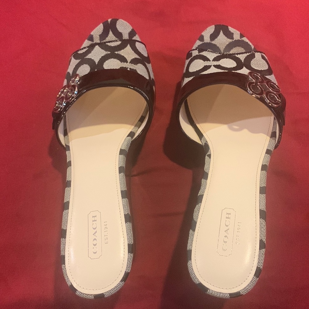 Coach wedges open toe